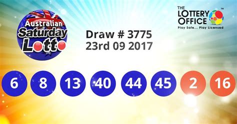 australian saturday lotto winning numbers.